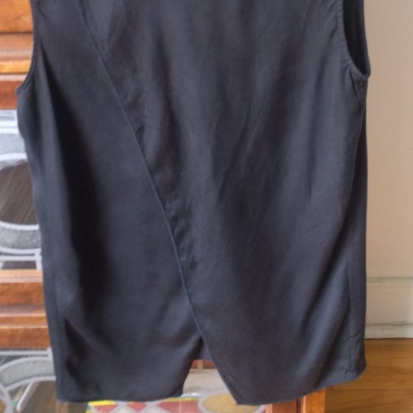 Acne Studios Clair Fluid Top - Black and Gold - Picture 5 of 13